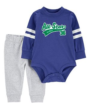 Carter's 2-Piece All-Star Brother Bodysuit Pant Set - Blue