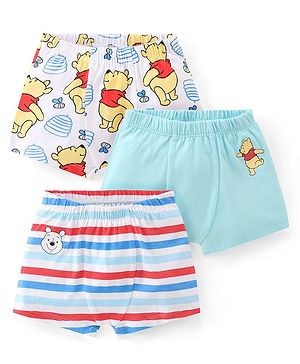 Babyhug Disney Single Jersey Briefs With Winnie the Pooh Graphics Pack of 3 - Multicolour