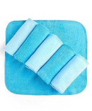 Babyhug Wash Cloth Pack of 6 L 25.4 X H 25.4 cm - Black & White