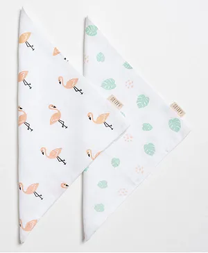 Aariro
                      Organic Cotton Muslin Washcloth Tropical Flamingo
                      Set of 2