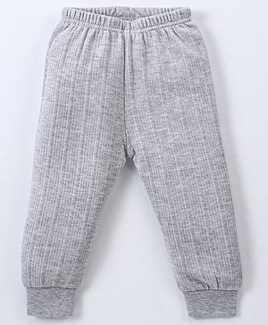 Babyhug Full Length  Thermal Bottom Wear Solid - Light Grey