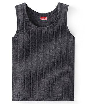 Babyhug Sleeveless Pull Over Thermal Vest - Dark Grey