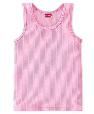 Babyhug Sleeveless Pull Over Thermal Vest - Pink