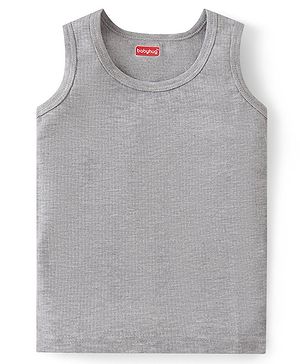 Babyhug Sleeveless Pull Over Thermal Vest - Light Grey