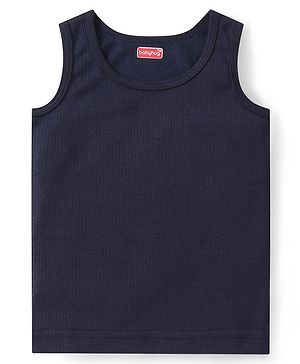 Babyhug Sleeveless Pull Over Thermal Vest - Navy Blue