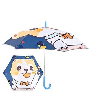 Babyhug Umbrella With Cat Print - Multicolor