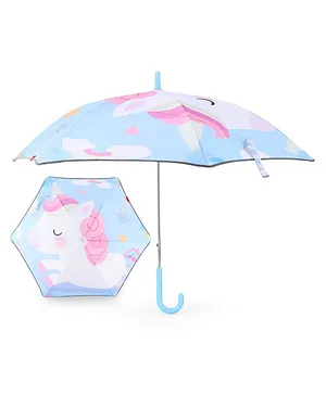 Babyhug  Umbrella With Unicorn Print - Multicolor