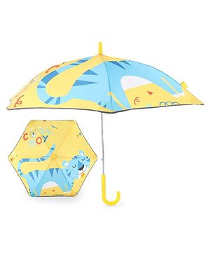 Babyhug  Umbrella With Cat Print - Multicolor