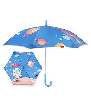 Babyhug  Umbrella With Space Themed Print - Blue