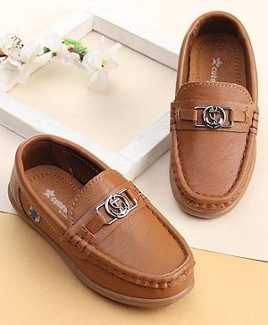 Cute Walk by Babyhug Loafer Shoes - Brown