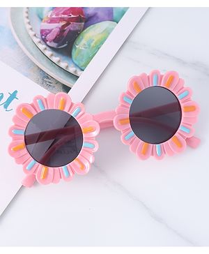 Babyhug Sunglasses with Floral Frame Free Size - Pink