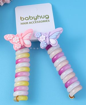 Babyhug Free Size Rubber Bands Sets with Applique Pack of 2 - Multicolor
