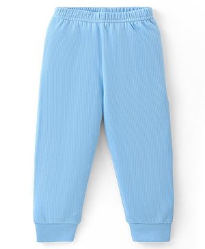 Babyhug Full Length Thermal Bottom Wear Solid Colour - Blue