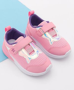 Cute Walk by Babyhug Velcro Closure Sneakers - Light Pink
