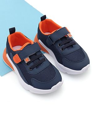 Cute Walk by Babyhug Sneaker Shoes with Velcro Closure - Navy Blue