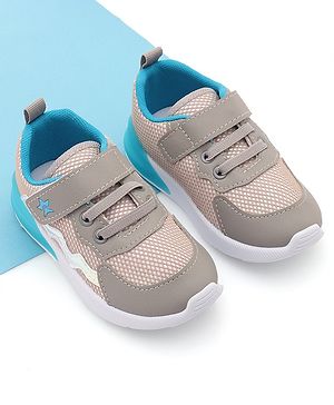 Cute Walk by Babyhug Sneaker with Velcro Closure - Grey