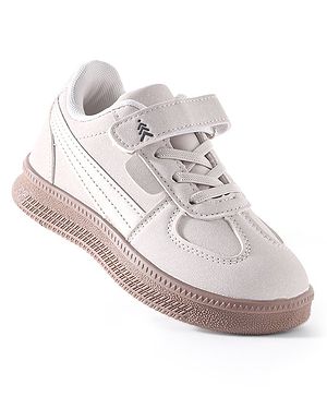 Pine Kids Sneaker with Velcro Closure - Beige