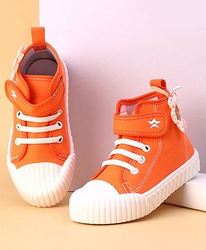 Cute Walk by Babyhug Slip On Casual Shoes with Velcro Closure - Orange
