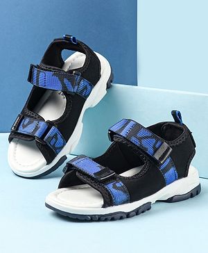 Cute Walk by Babyhug Velcro Closure Sandals - Dark Blue