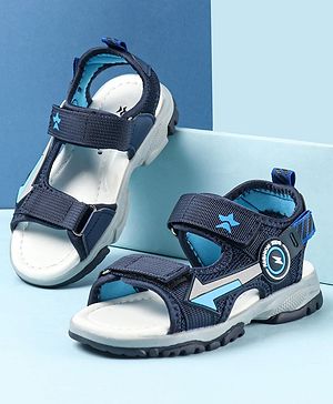 Cute Walk by Babyhug Velcro Closure Sandals with Applique - Blue