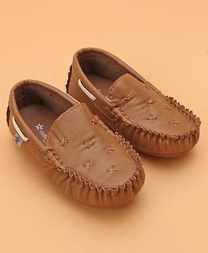 Cute Walk by Babyhug Formal Wear Loafers - Brown