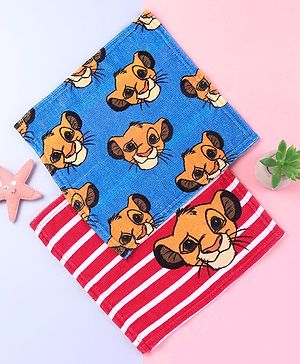 Babyhug Disney Terry Woven Hand & Face Towels with Lion King Digital Print  Pack of 2 L 33.02  X B 25.4 cm - Multicolor