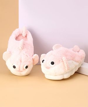 Oh! Pair Slip On Winter Shoes - Pink