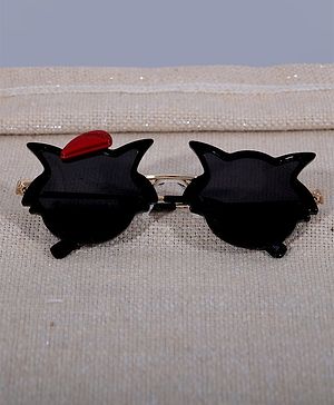 Dukiekooky  Butterfly Shape Sunglasses With Polarized Lens - Black