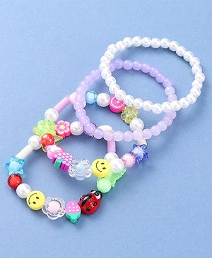 Babyhug Beaded Bracelets & Bangles Pack of 4- Multicolor