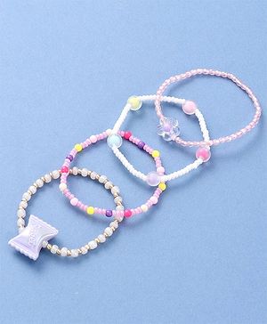 Babyhug Beaded Bracelets & Bangles Pack of 4 - Multicolor