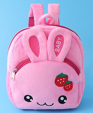Babyhug Bunny Fashion Backpack  Free Size - Pink