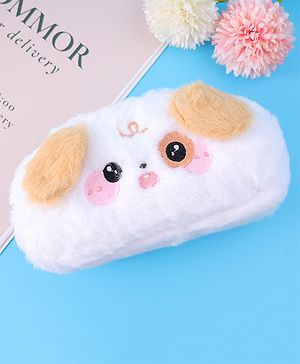 Babyhug Utility Pouch with Puppy Design - White