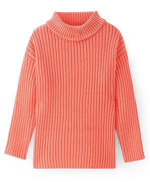 Pine Kids Knit Full Sleeves Sweater - Sorbet