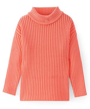 Pine Kids Knit Full Sleeves Sweater - Sorbet