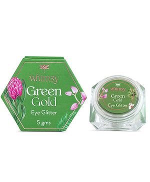 Whimsy Safe, Organic, Non-Toxic Eye Glitters (Green Gold)