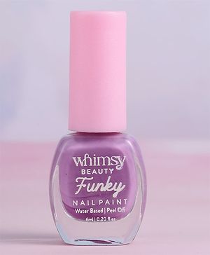 Whimsy Safe, Peel Off, Non Toxic, Water Based Nail Paint (Purple)