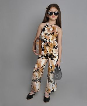 Taffykids Sleeveless Tie Dye Jumpsuit - Multi Colour