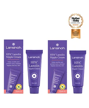 Lansinoh Lanolin Nipple Cream 10ml
                              (Pack of 2)