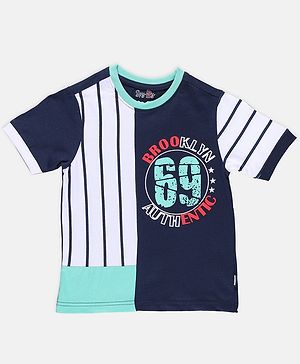 SpyBy Half Sleeves Text Printed Tee - Multi Colour