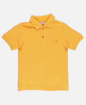 SpyBy Half Sleeves Solid Tee - Radiant Yellow