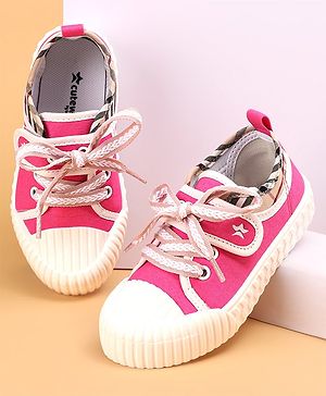 Cute Walk by Babyhug Lace Up Causal Shoes - Pink