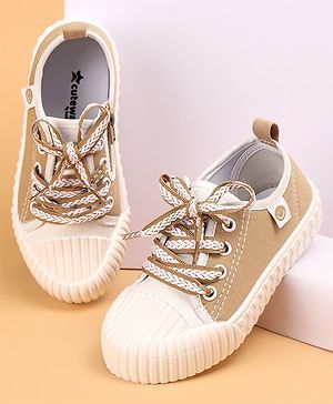 Cute Walk by Babyhug Lace Up Causal Shoes - Beige