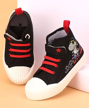 Cute Walk by Babyhug Casual Shoes with Velcro Closure - Black