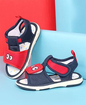 Cute Walk by Babyhug Light Weight Velcro Closure Sandals - Navy Blue