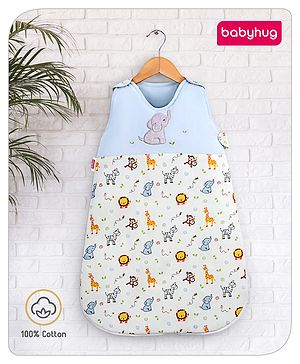 Babyhug Sleeping Bag Apparel Style Jungle Print - Green