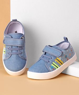 Cute Walk by Babyhug Spaceship Printed Velcro Closure Causal Shoes -  Blue