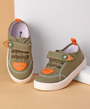 Cute Walk by Babyhug Velcro Closure Casual Shoes - Green
