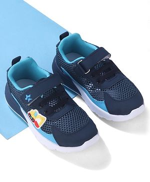 Cute Walk by Babyhug Sneakers Shoes with Velcro Closure - Navy Blue