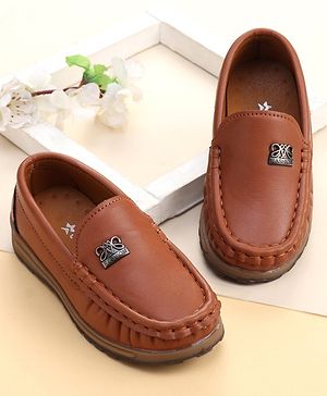Cute Walk By Babyhug Slip On Loafers -  Brown
