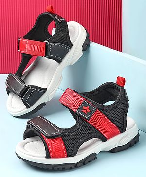 Cute Walk by Babyhug Velcro Closure Sandals - Black